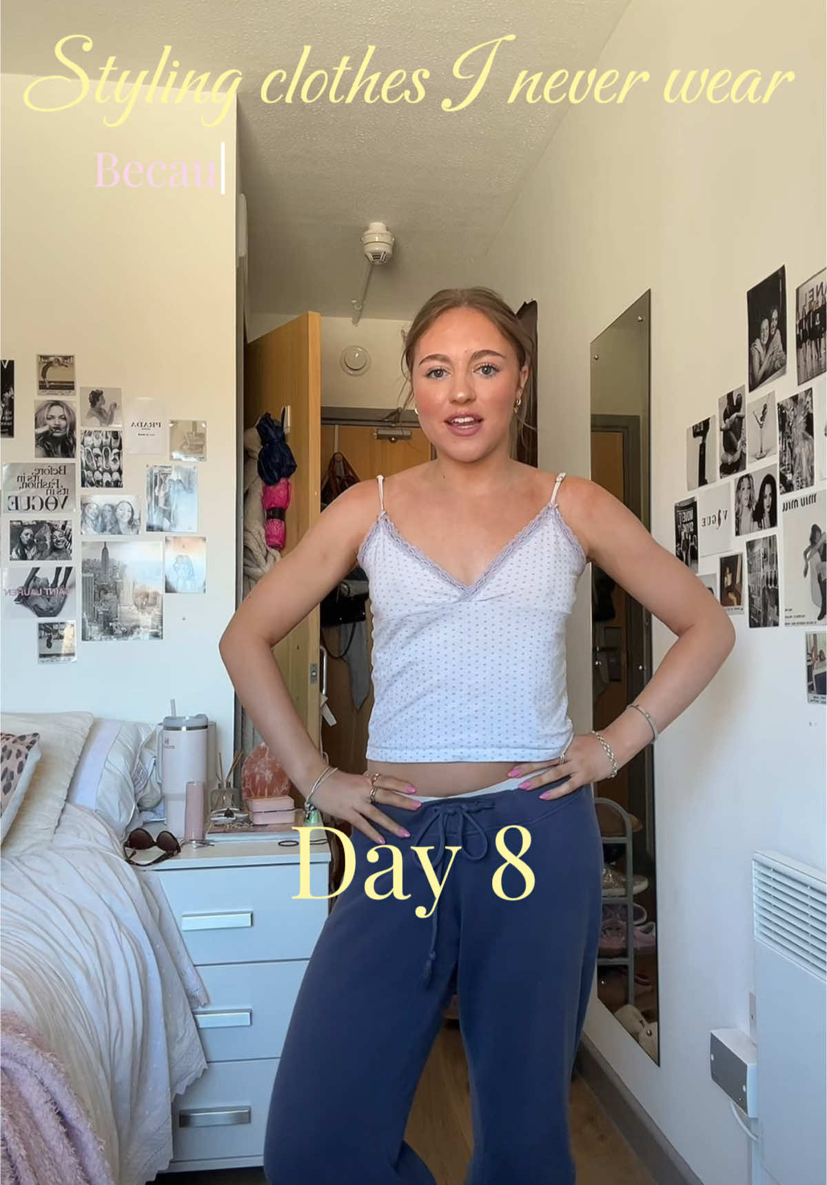 Simple but love the top #styling #denimskirt #blacktop #beadedtop 