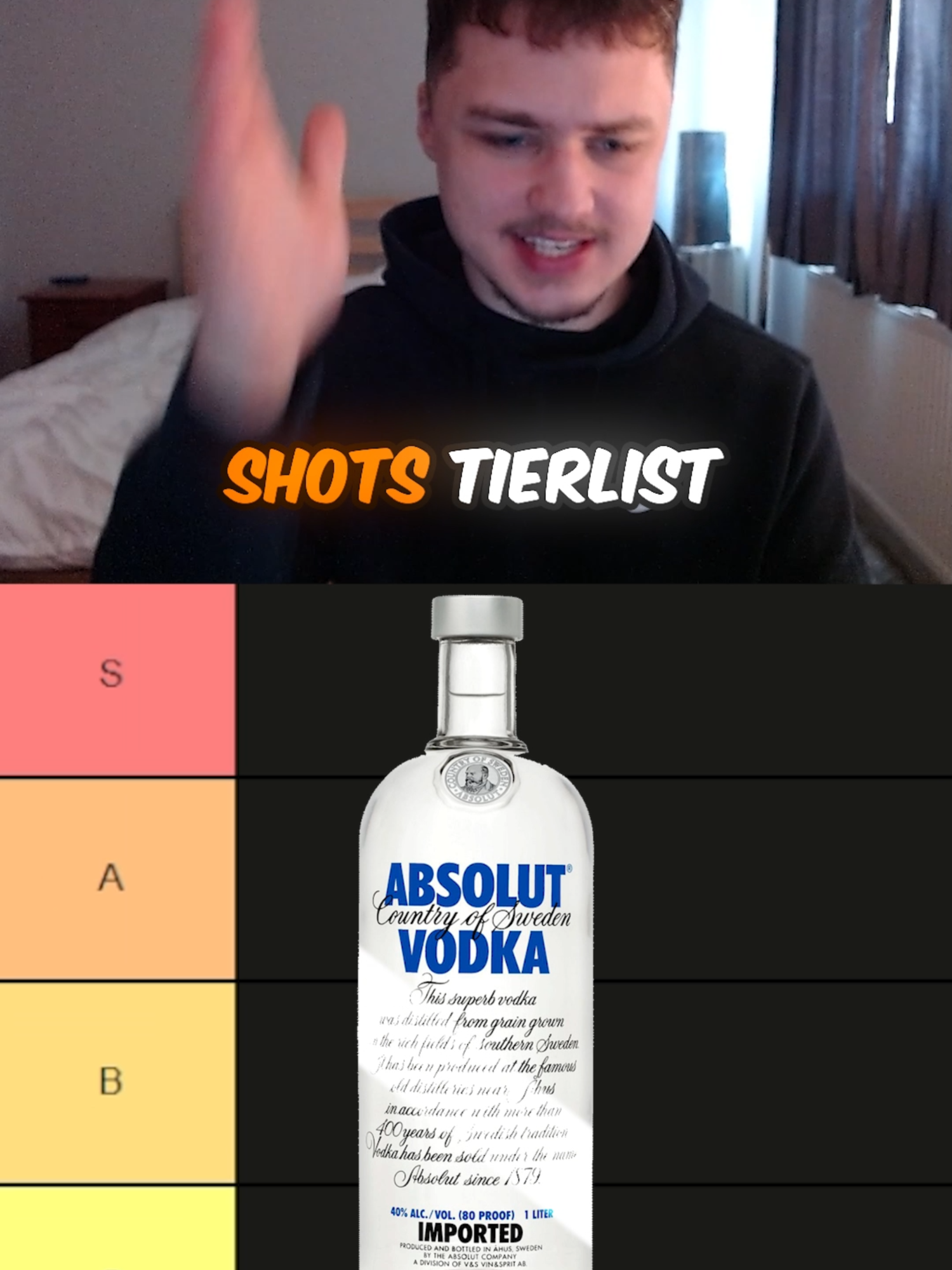 The Complete Shots Tier List #tierlist #ranking