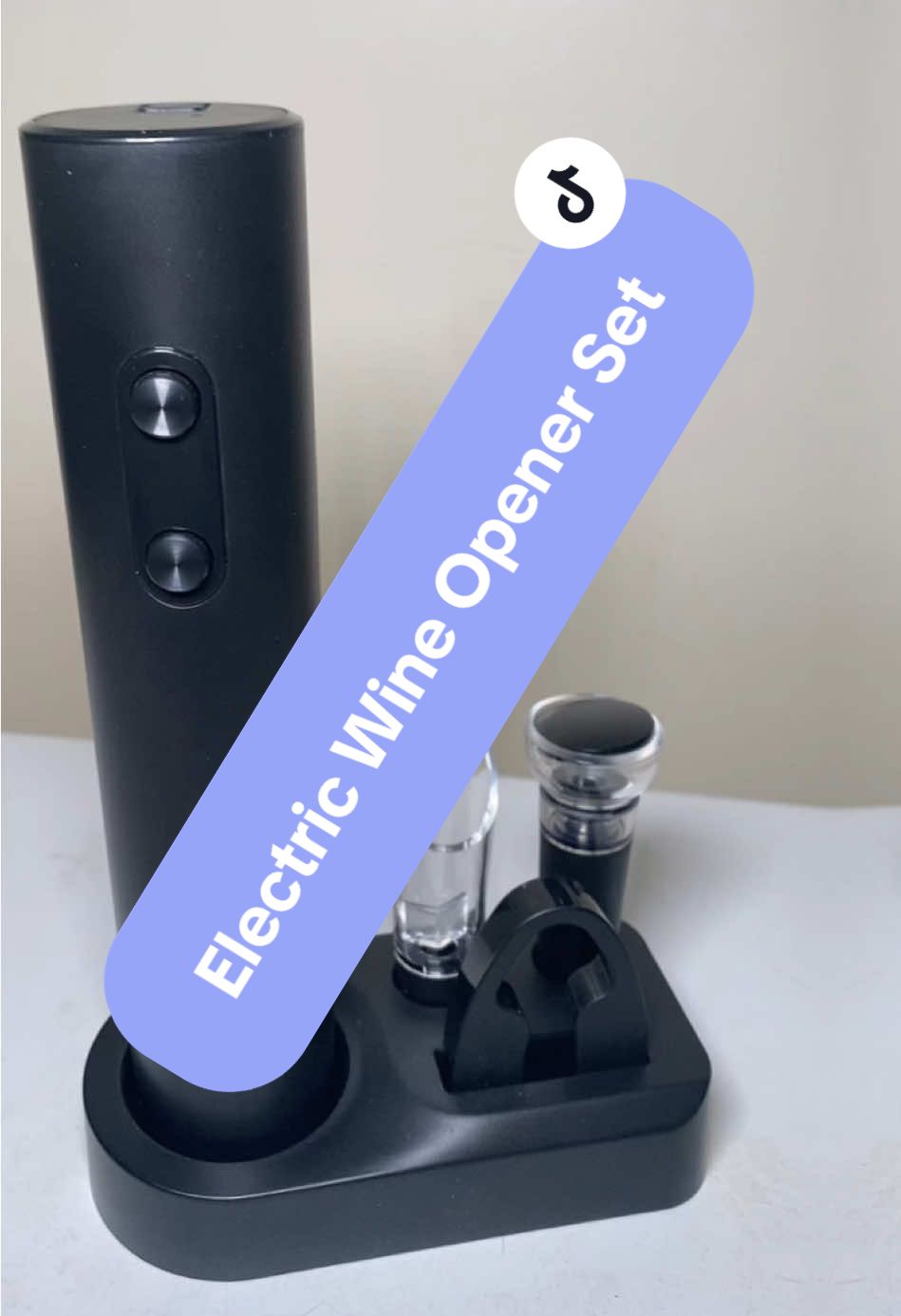 Electric Wine Opener Set. #wineopenerset #wineopener #winetiktok🍷 #winelover 