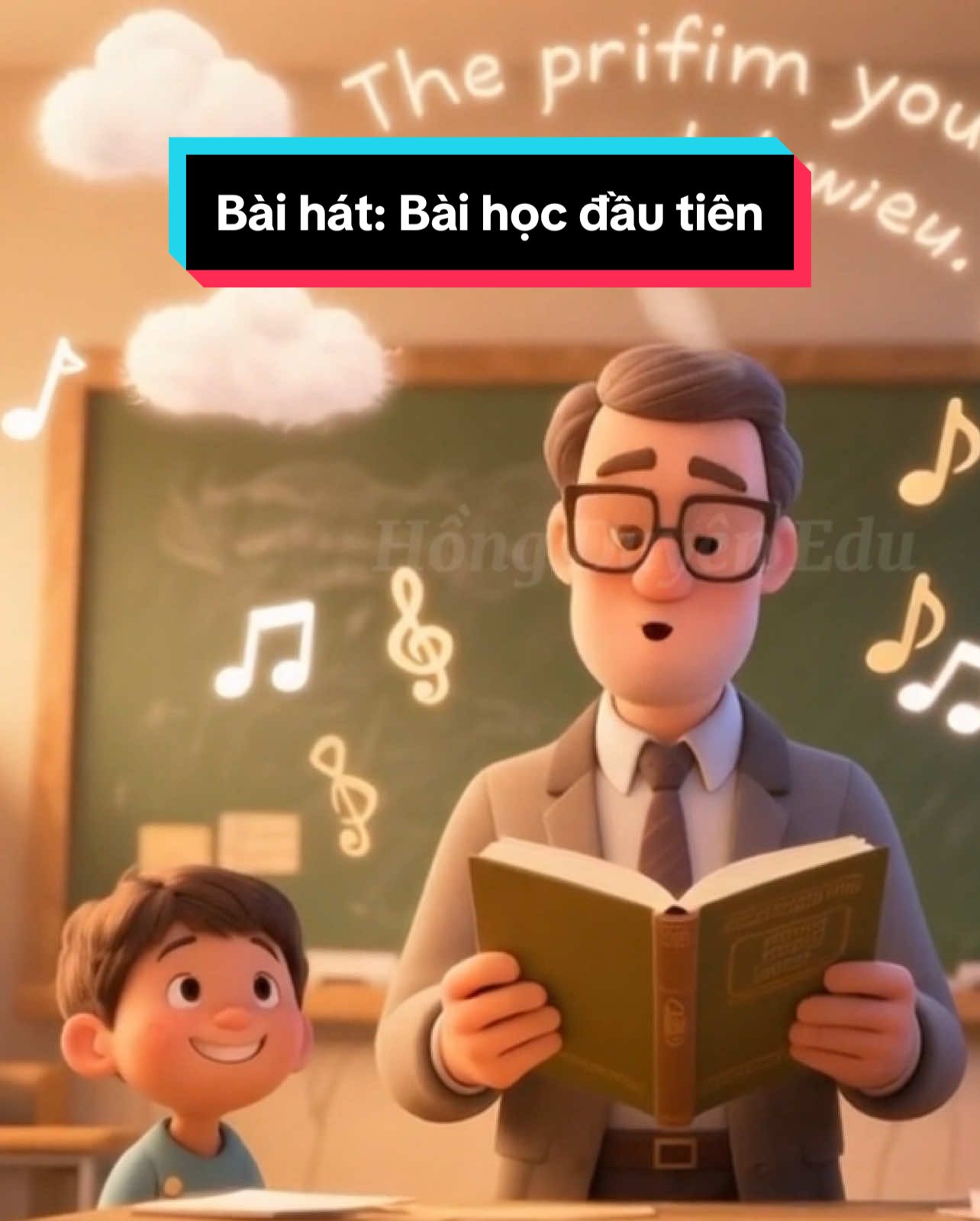 Bài học đầu tiên phiên bản AI #xuhuong #elearning #hongduyenedu #videoai #giaoviengenz #LearnOnTikTok 