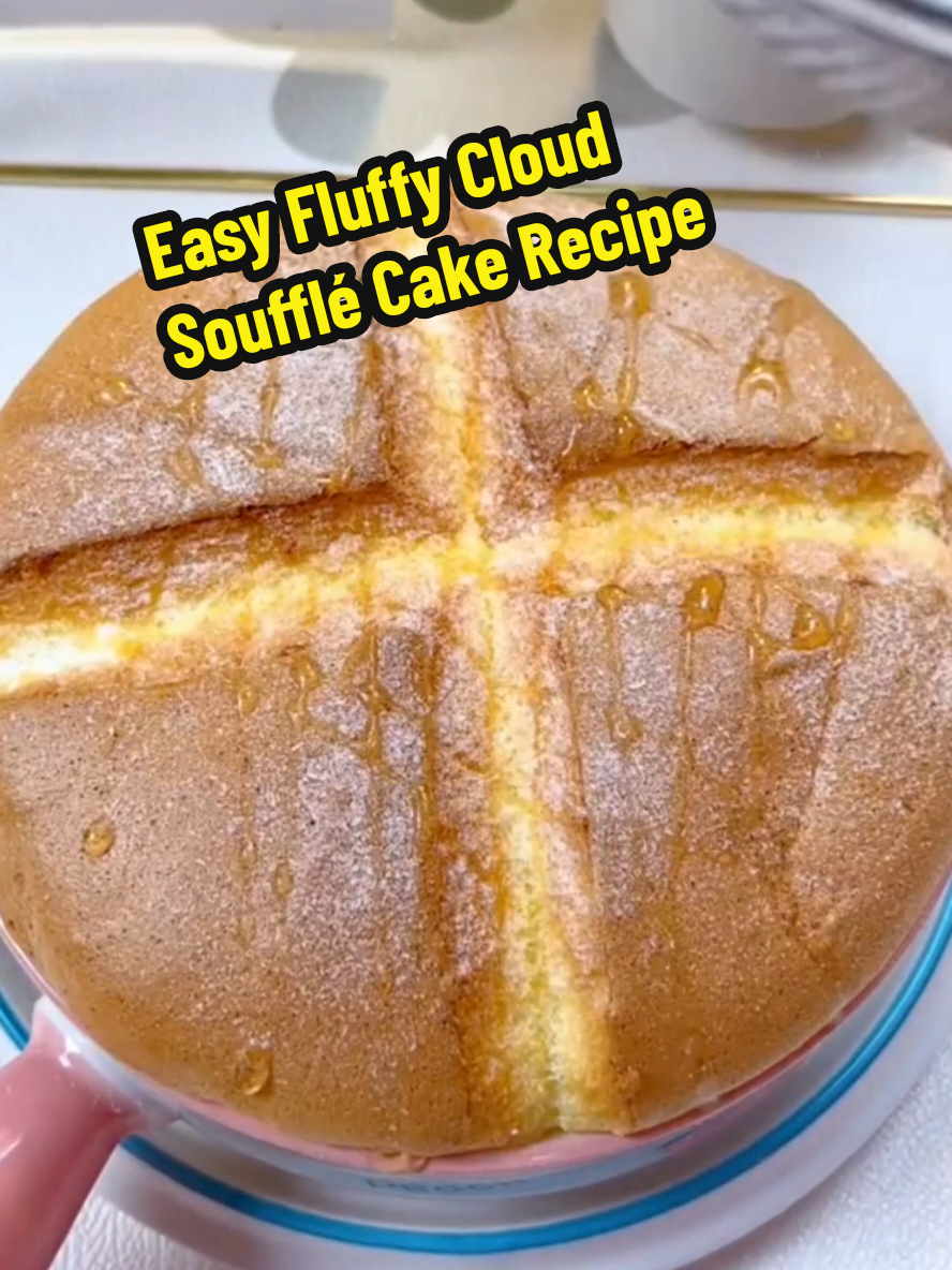 Easy Fluffy Cloud Soufflé Cake Recipe 👇 👉Ingredients: Check my bio 😊😍 2 large eggs, yolks and whites separated 2 teaspoons sugar (10 grams), for yolks 1.5 teaspoons cornstarch (5 grams) 1 teaspoon lemon juice, for egg whites 2 teaspoons sugar (10 grams), for egg whites 1 teaspoon honey (optional, for drizzling) Powdered sugar (optional, for topping) After 10 minutes of baking, when the surface is set, you can carefully remove it and use a knife to score a shallow cross on top for a pretty bloom effect, then return it to the oven. Once done, remove from the oven and drizzle with honey and dust with powdered sugar if desired. Enjoy your delicate, melt-in-your-mouth soufflé cake while it is still warm. #creatorsearchinsights #Recipe #EasyRecipes #cake #baking #fluffy #homemade #nyc 