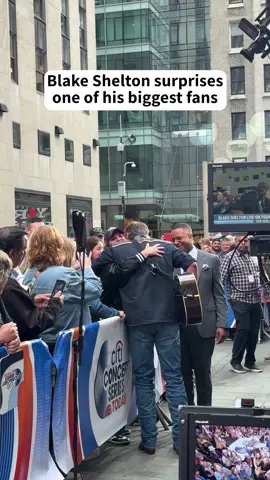 Happy tears on the Plaza this morning! 🥹 Alexa from Pennsylvania is arguably one of Blake Shelton's biggest fans! She's seen Blake perform 19 times and has only met him virtually on TODAY's virtual plaza. This morning, Alexa was surprised with the opportunity to meet Blake in person! #TODAYShow Sponsored by Citi