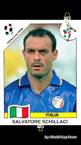 The Panini stickers of the most memorable strikers we saw at the FIFA World Cup Italia 1990!  . Which others do you remember? . Follow us for more Nostalgia! . #fifaworldcup #worldcup #CopaMundial #copadomundo #italia90