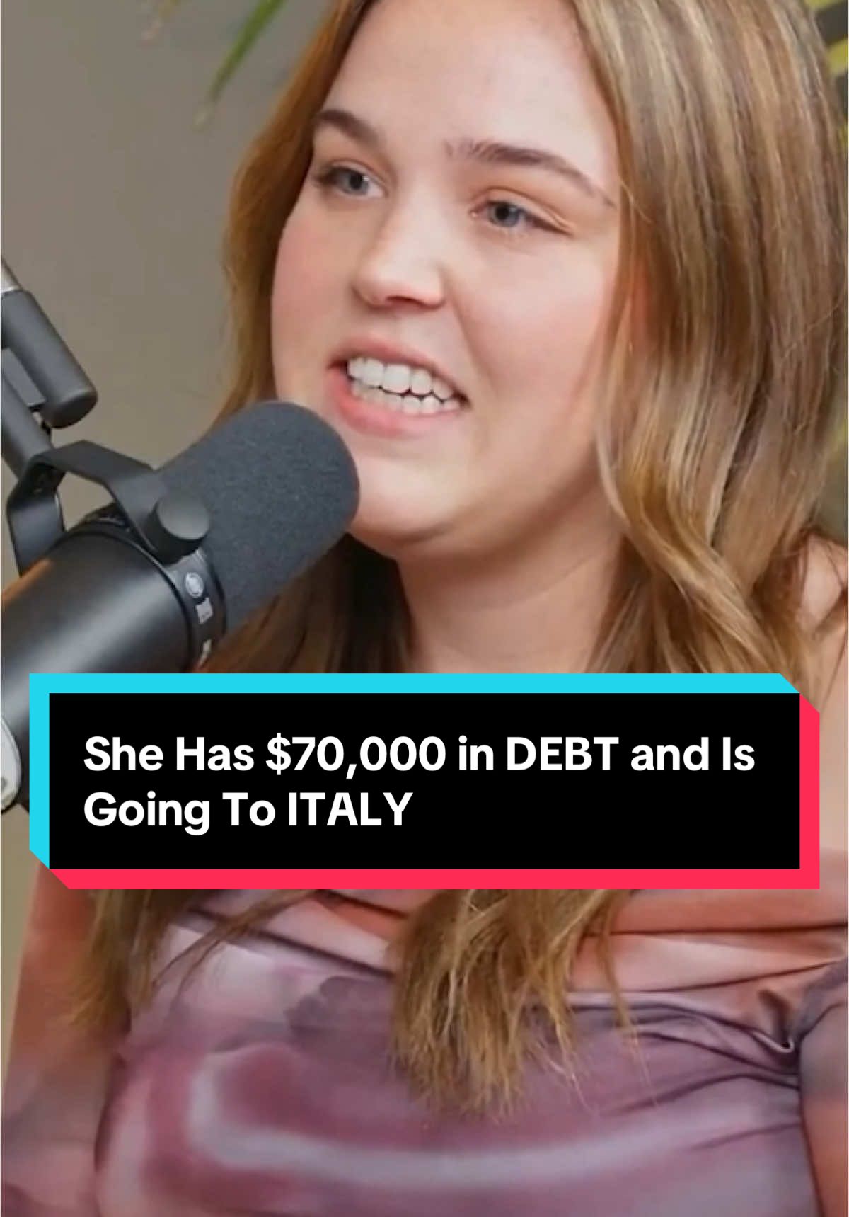 She Has $70,000 in DEBT and Is Going To ITALY #italy #girlmath #moneytok 