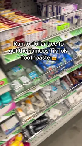 Run to dollar tree to get the famous TikTok Toothpaste.Have you seen it? #fly #shopping #shop#f #flying #flypage #usefullifetips #life #tiktokhacks #dollartree #dollartreefinds #homhacks #toothpaste 