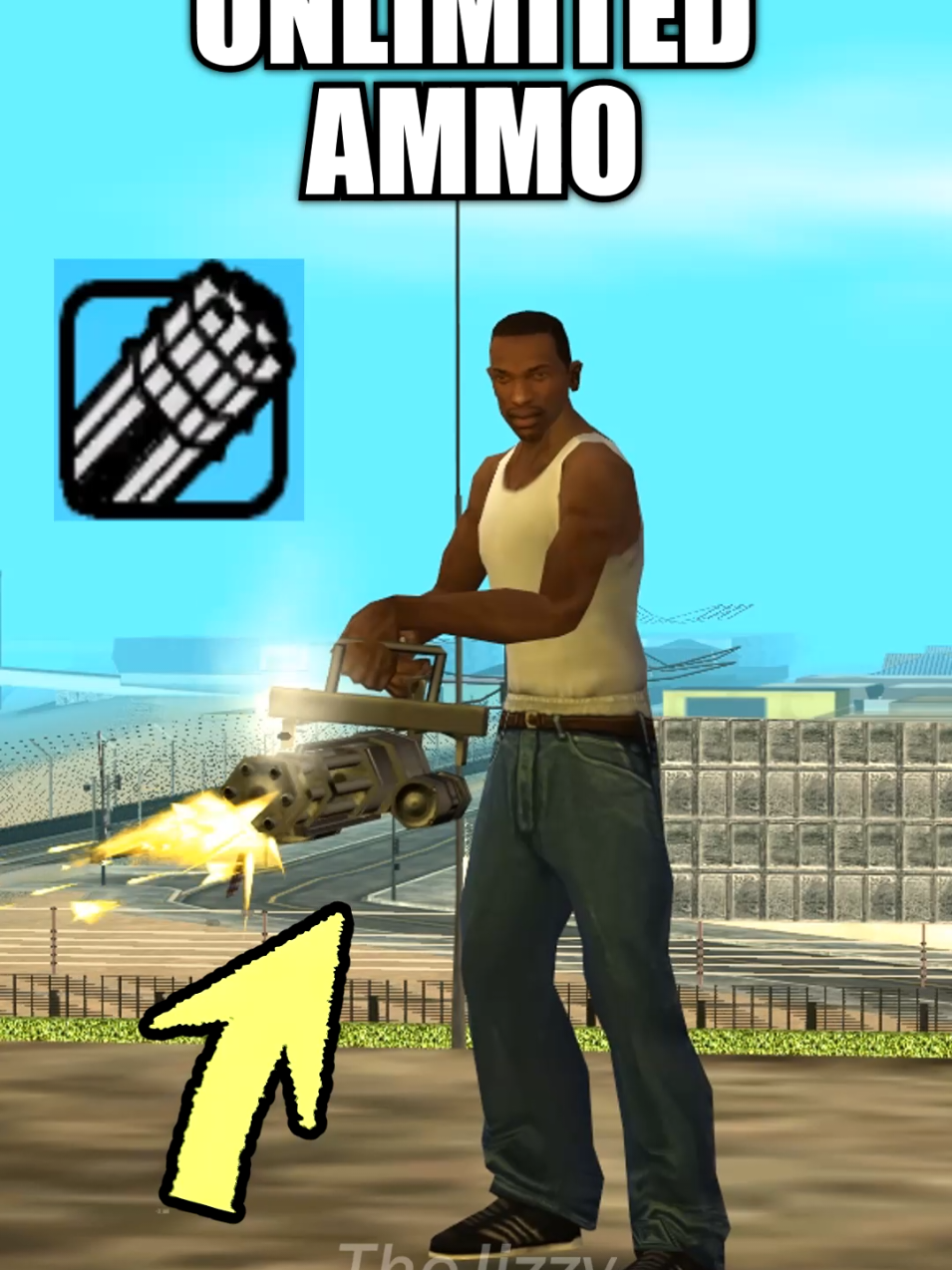 How To Get UNLIMITED MINIGUN in GTA San Andreas 😳💥 #gta #gtasanandreas #gtasa #secrets #tricks #tipsandtricks #DidYouKnow #grandtheftauto #glitches #gaming 