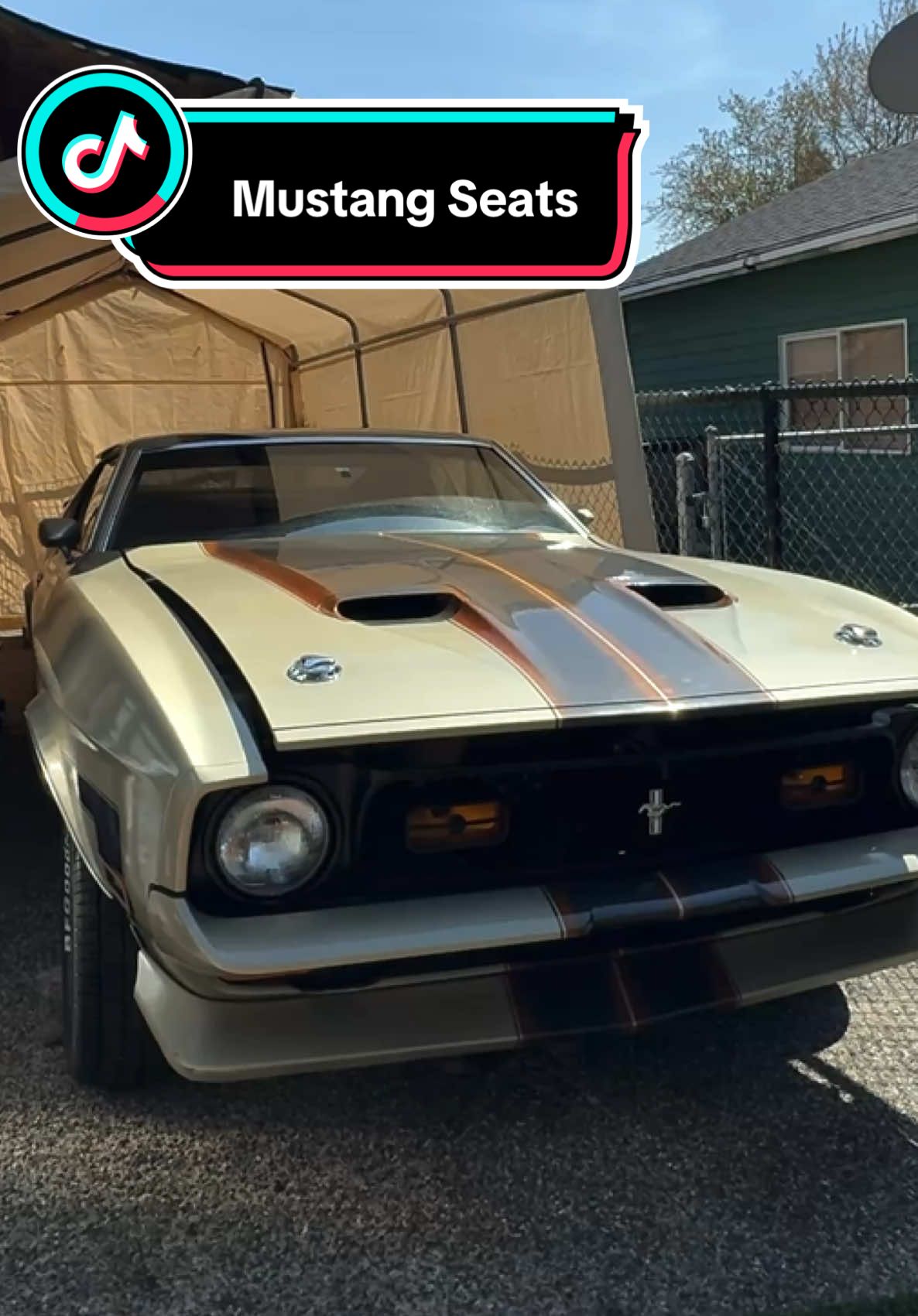 Swapping seats on my 1971 Mustang. #mach1 #mustang #351cleveland #musclecar