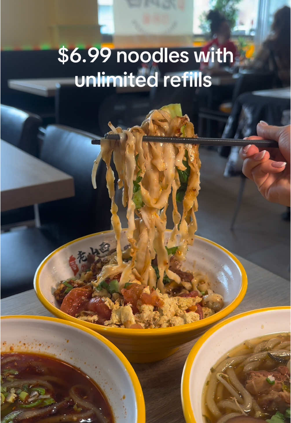 i love unlimited refills  📍Shanxi Noodle #toronto #torontolife #foodtiktok #foodreview #chinesefood #asianfood #noodles #spicyfood #spicy #fyp @boostifytoronto 