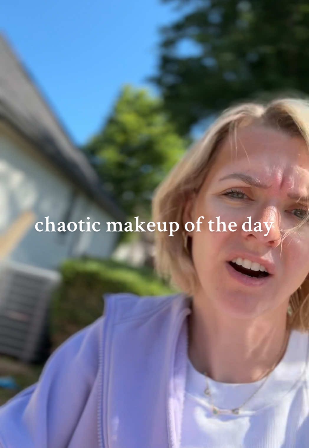 I already know it’s going to be a pain to figure out how the dog got out but at least I did finish the makeup look 😂