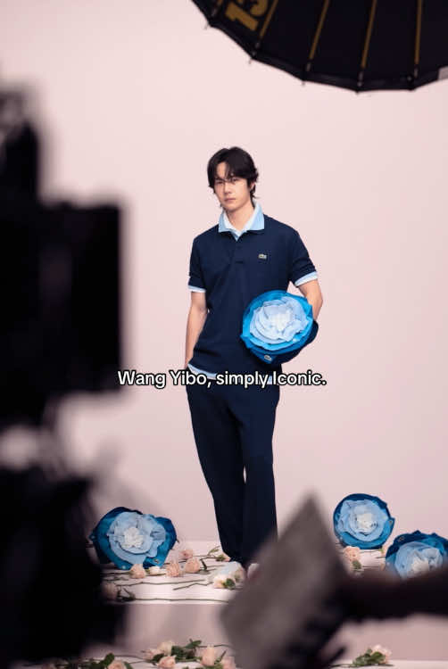 👁️👄👁️ : you watching BTS of #WangYibo ✨   #PlayWithIcons #Lacoste 