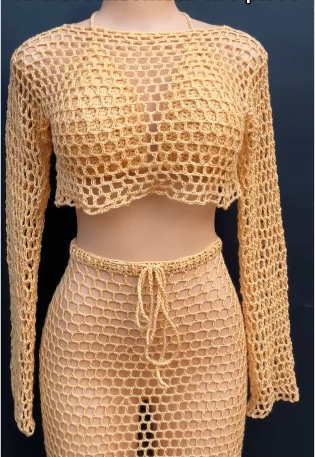 Crochet Mesh Shrug and Mesh Skirt. . . #renascrochet #crochettiktok #crocheterinasaba #asabacrocheter #crochetmeshtop #crochetbeachwear #crochetbikini #crochetdress #crochettiktok #crochettwopiece #