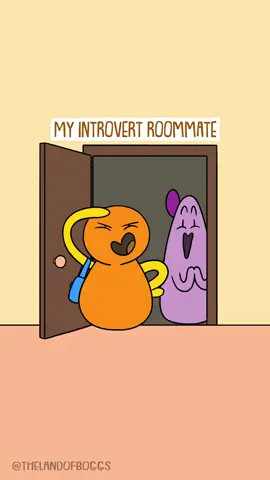 Introducing my introvert roommate #animation #boggs #introvert