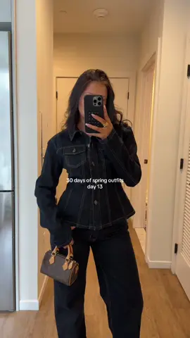 Full denim set is @LIONESS from @Amazon Fashion ✨✨ #springoutfits #denimondenim #OOTD #outfitinspo 