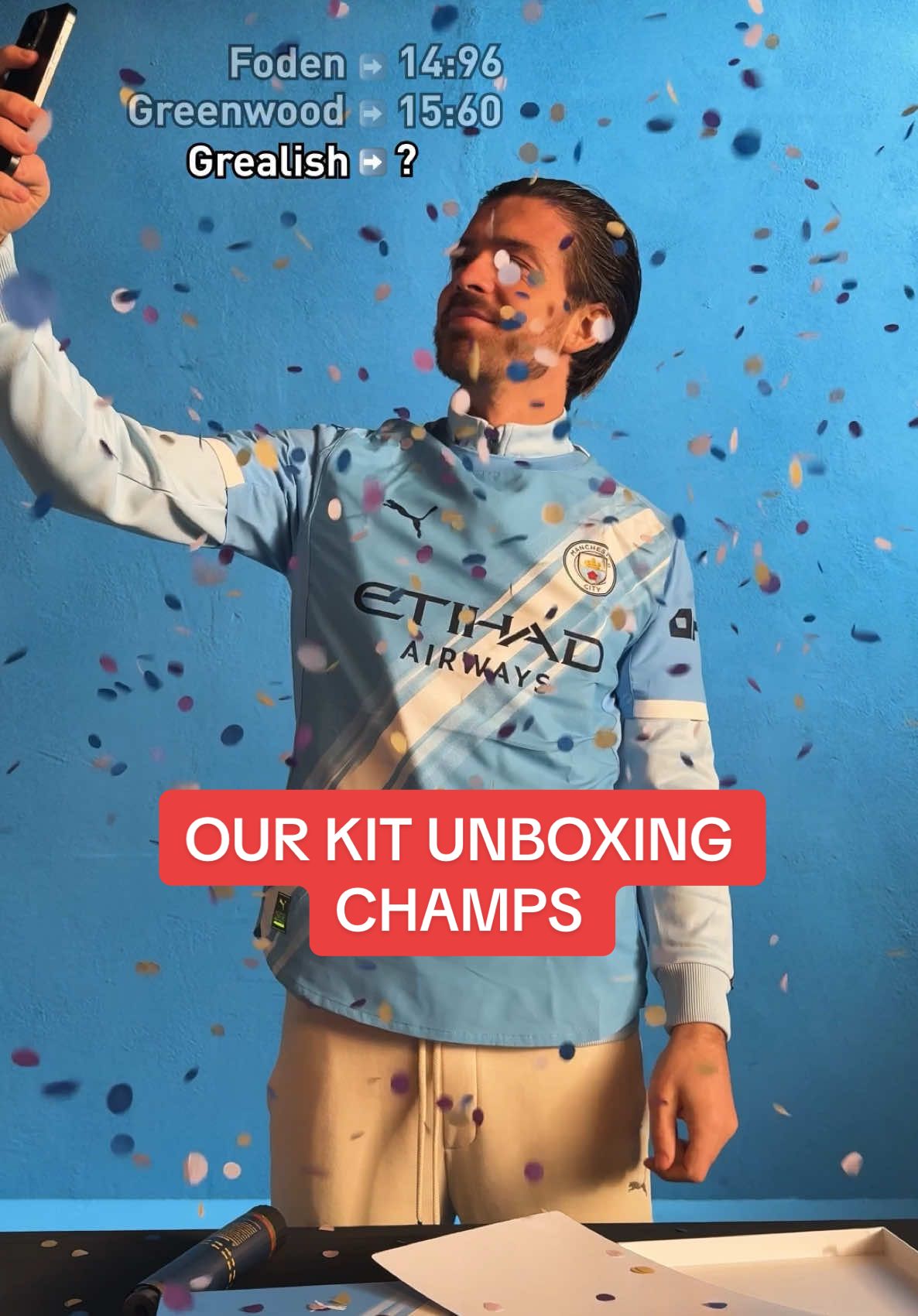 Trying to enter the kit unboxing Hall of Fame 🤣🏆 #PUMA #Football #ManCity @Jack Grealish @Alex 