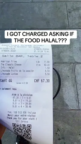 This ain’t even a joke, reflecting back i got charged just for asking if food halal??? #halal #fyp #halalfood #viral #gonewrong 