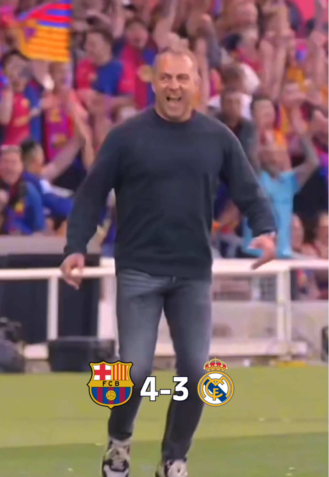 His smile at the end says it all 🥰 #fcbarcelona #barçaontiktok #ElClasico 