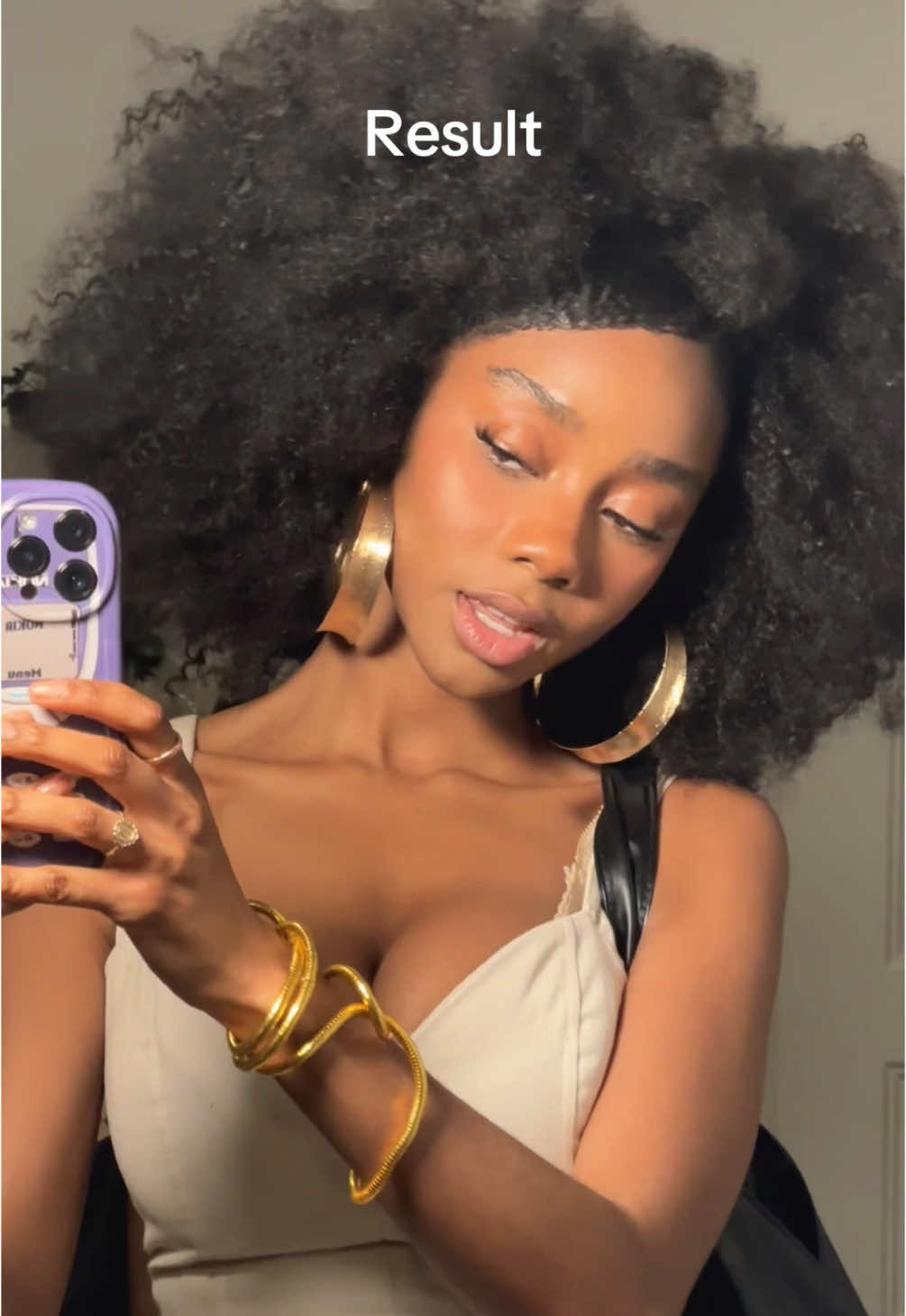Sleek side bangs<3 #afrohair #hairstyle 