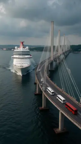 Large ship hit the bridge and collapse #asmr #dúo #challenge #videoviral #foryou #foryoupage❤️❤️ #fyp #adventure 