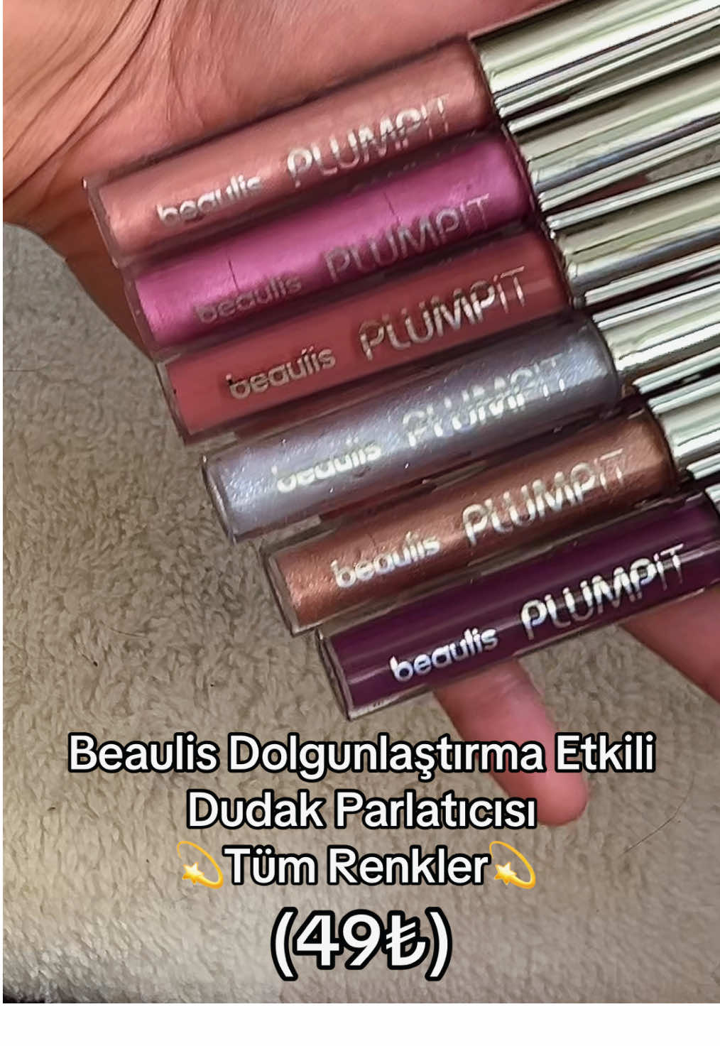 💫Beaulis Plump It Dolgunlaştırma etkili Dudak Parlatıcısı💫  Kalıcılığı çok iyi olmasa da çok güzel bir ışıltı veriyor tam yaz aylarında çantada taşımalık😎 Benim favorim Sparkling oldu Gratis kart ile 49₺ #keşfet #beaulis #gloss #beaulisplumpit #plumpit #beaulisgloss #fyp #kesfetteyiz #rosequartz #amethystshine #pureshine #rosegloss #bubblegum #fypage  