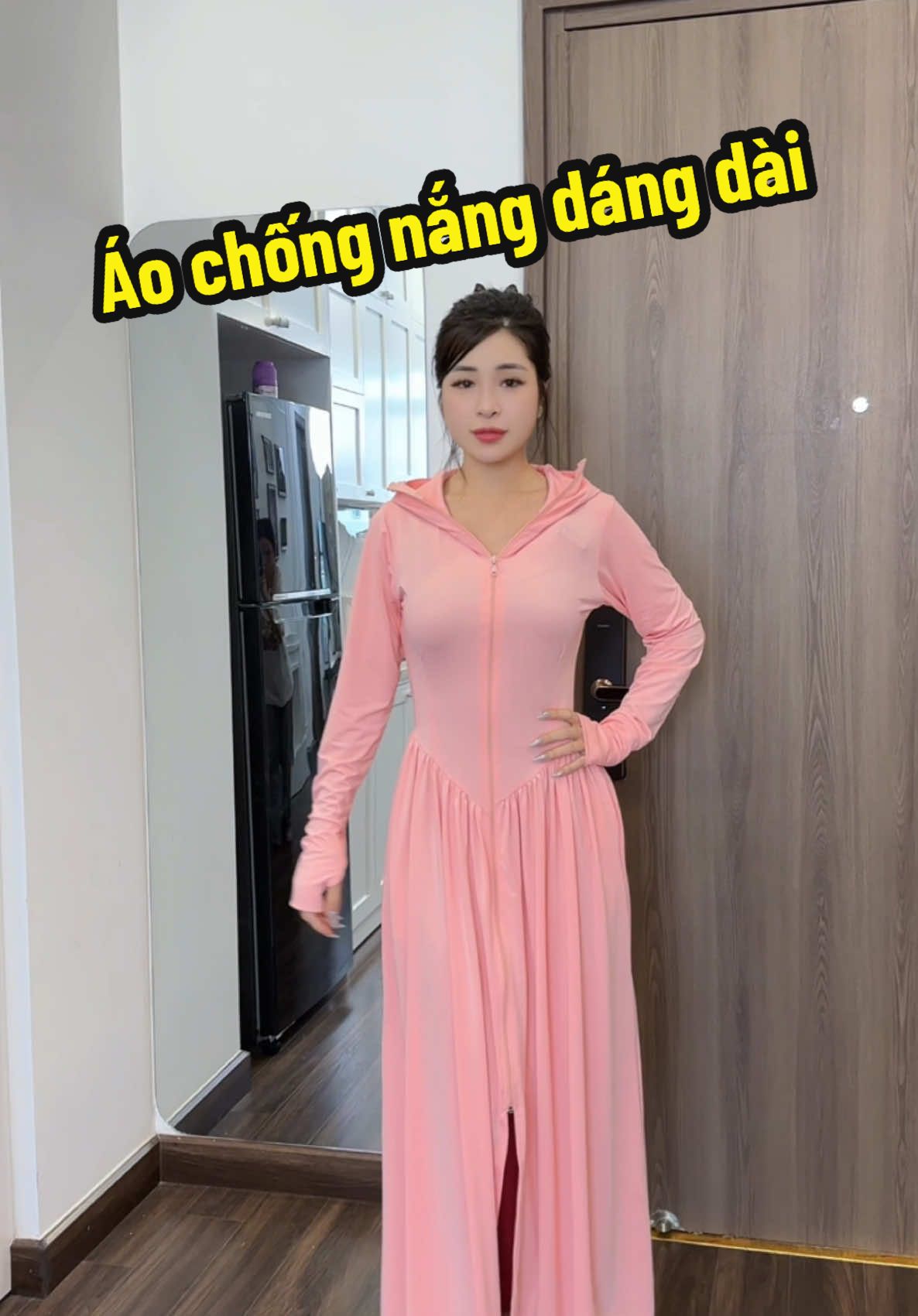 Sắm ngay cho mình một em áo chống nắng dáng dài chị em nhé #aochongnang #aochongnangdangdai #aochongnangnu #nhungthone #nhunghaiphongreview #fyp