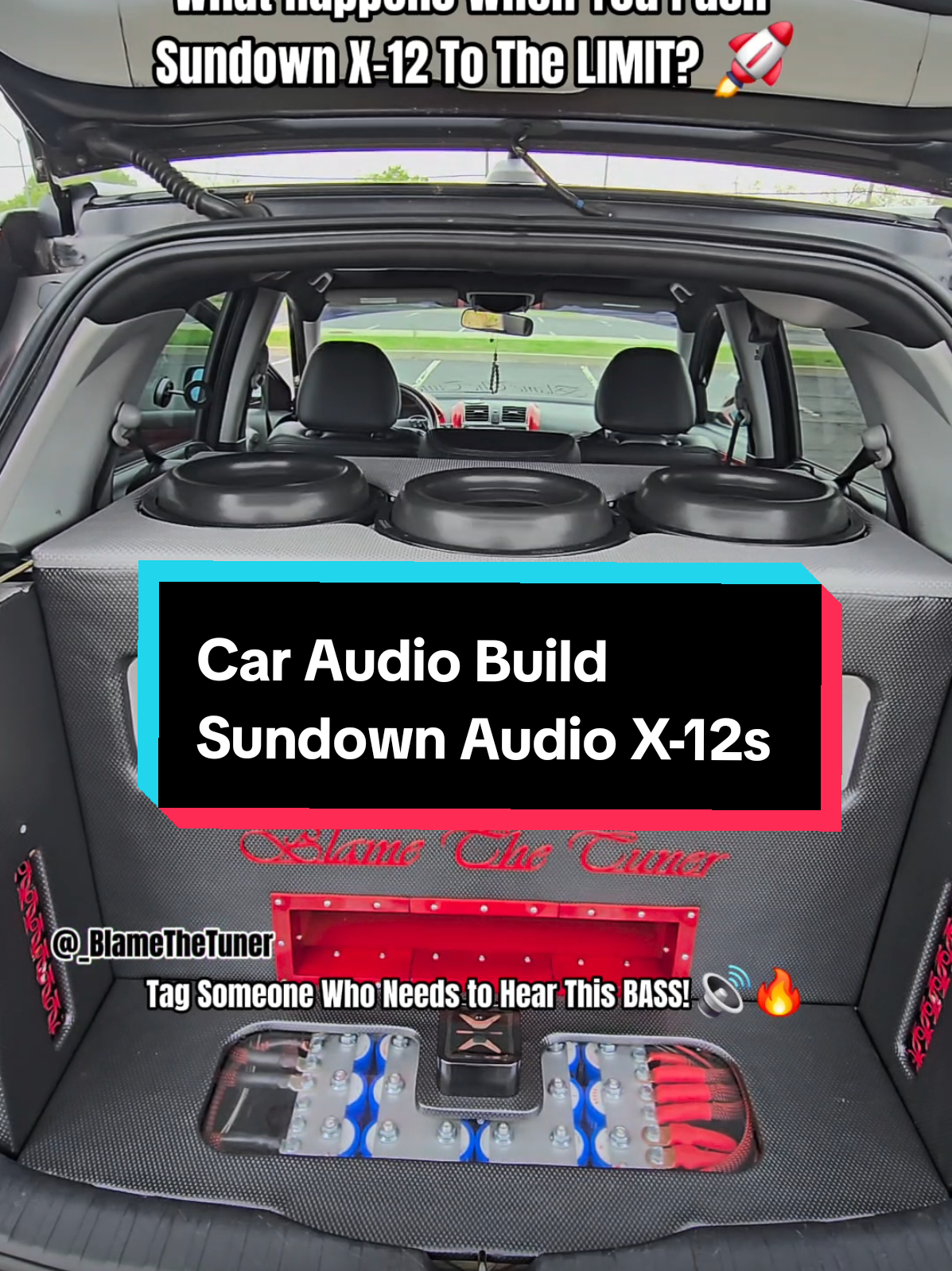Insane Bass Flex. Custom Car Audio Build With Sundown Audio The LOUDEST Bass Subwoofers In America #sundownaudio #caraudio #basshead #subwoofer  #creatorsearchinsights @Sundown_Lovers 