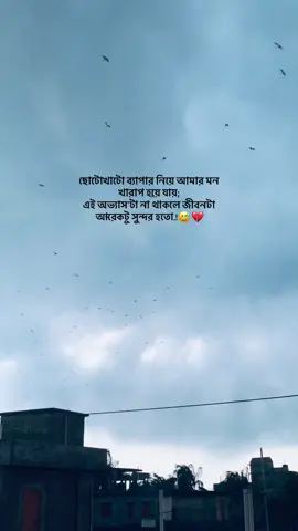 ছোটোখাটো ব্যাপার নিয়ে আমার মন খারাপ হয়ে যায়;  এই অভ্যাস'টা না থাকলে জীবনটা  আরেকটু সুন্দর হতো.!😅💔 #tiktok #viral #status #video #foryou #bangladesh @Tik Tok bd official 