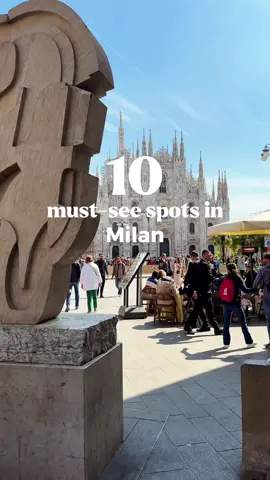 10 must-see places in Milan 🇮🇹 Design, history, reflections and timeless charm. Save this list for your next Italian getaway. 1. ⛪ Duomo di Milano – Iconic, intricate, unforgettable 2. 🖼️ Galleria Vittorio Emanuele II – Marble floors and golden light 3. 🏰 Castello Sforzesco – A walk through time and symmetry 4. 🌉 Navigli District – Reflections and life by the canals 5. 🛍️ Brera – Artistic charm and boutique streets 6. ⛪ Chiesa di Santa Maria del Carmine – Baroque elegance in the heart of Brera 7. 🌆 CityLife District – Architecture, space and light 8. 🌸 Via Lincoln – The most colorful and unexpected corner 9. 🕍 Basilica di Sant’Ambrogio – Romanesque beauty and timeless spirituality 10. 🌿 Giardini della Villa Reale – A hidden green oasis behind the art Which one would you start with? Tag someone you’d take to explore Milan. #Milano #Milan #Italia #Italy 