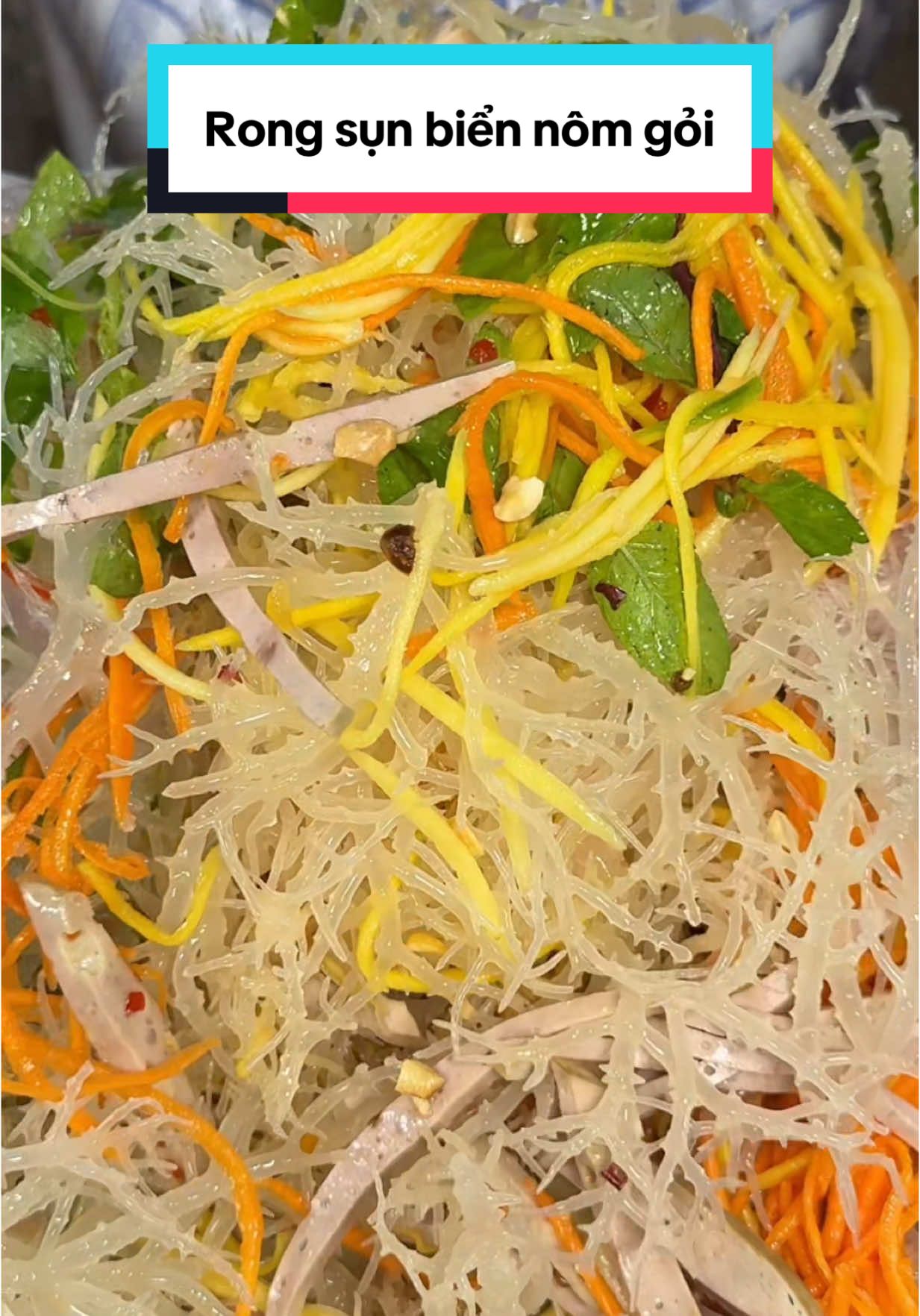 Rong sụn biển sea moss gel làm nộm gỏi ăn cực mát #maihagiang #LearnOnTikTok #zeedio 