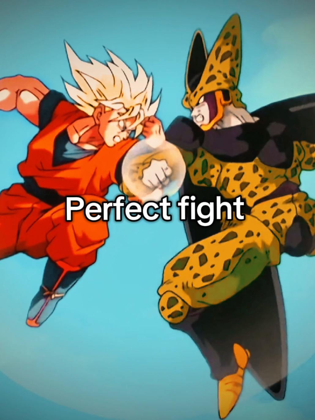 Goku Vs Cell ☠️🔥. #kakaroto #cell #dbz #dragonball #dbz_moments #supersaiyan #ssj #aura #esencia 