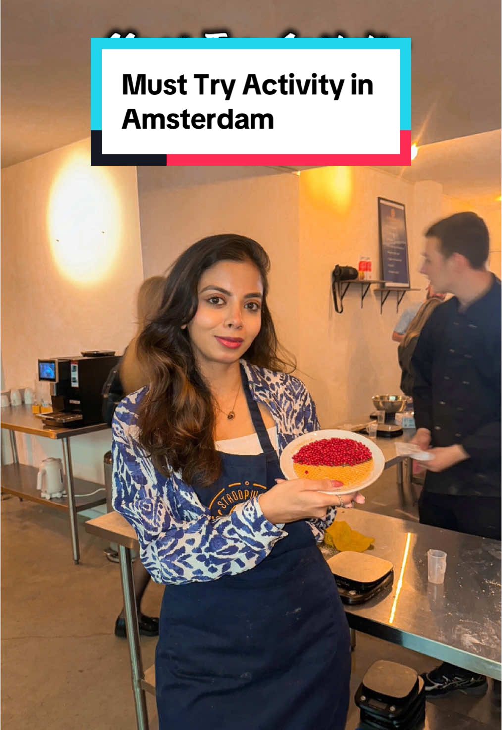 Traditional Dutch Waffle Making Class in Amsterdam – one of my most favourite activities that I did there! Booking link: https://www.headout.com/r/recommends-MVFep/ (DM me for the booking link) • Duration: 45 minutes Price: £20 Location: Albert Cuyp Market, Amsterdam You’ll make 2 delicious waffles, with coffee and tea included. You can even pack them up and take them home! • • • • • • #cadeltales #londonblogger  #amsterdamfood #londonfood #thingstodoinamsterdam #stroopwafel #dutchwaffles #cookingclass #bakingclass #londonfoodmarket #indianineurope #londonfoodguide #amsterdamcity #londonexperience #amsterdamfoodie #trending #dutchfood #reelsinstagram #albertcuypmarkt #amsterdamlife #whatiate #reelkarofeelkaro #explorepage #centrallondon #foodreels #londonstreetfood #headoutforcreators #londonactivities #londonlife #amsterdamtrip  [trip from London, Things to do in Amsterdam, Amsterdam sightseeing, What I ate in Amsterdam, Activities in Amsterdam] 