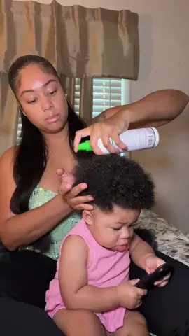 Today we did two ponytails bc it’s just easier lol  #fyp #babytiktok #daughter #hairstyles 