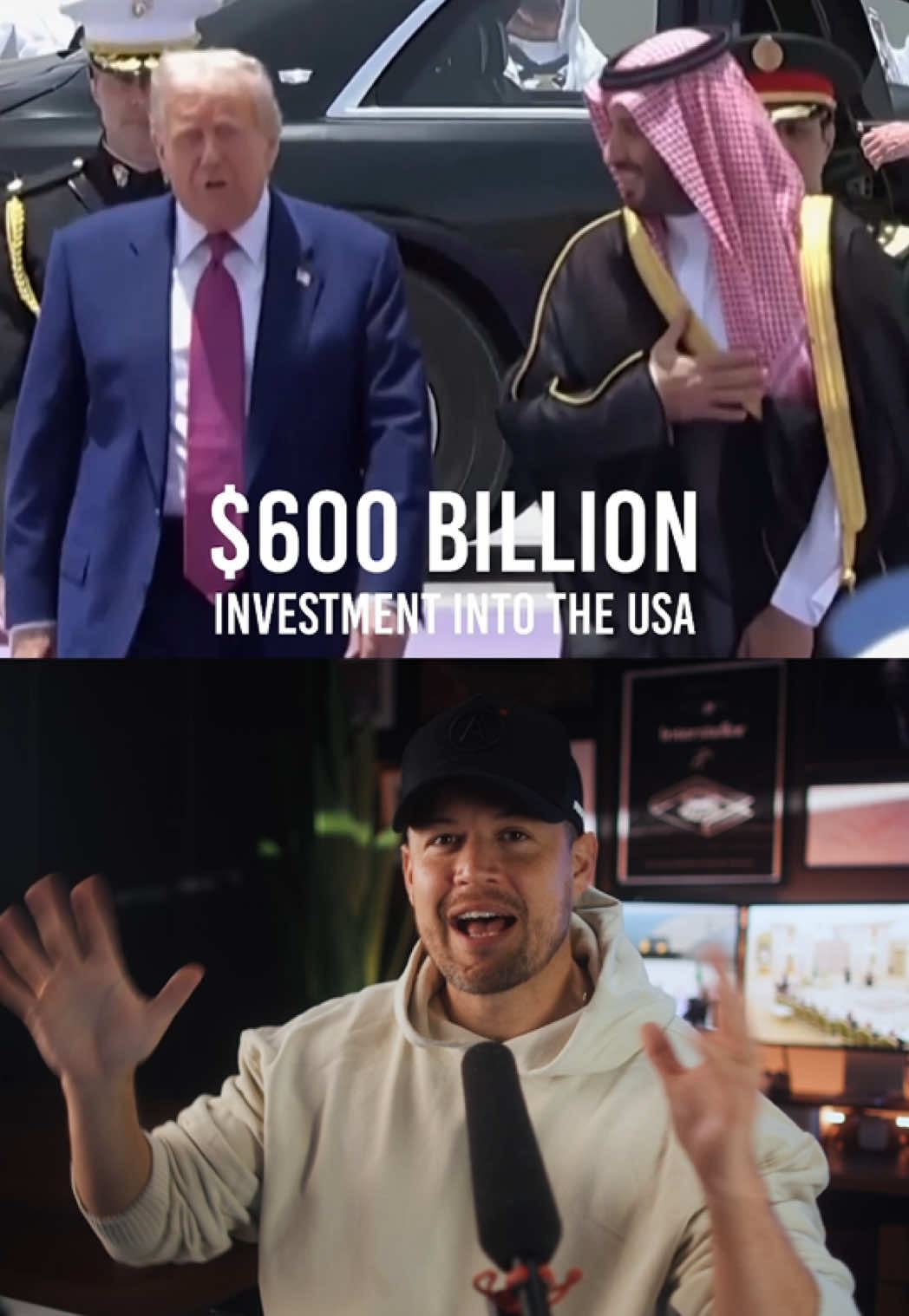 The United States just signed a historic agreement with Saudi Arabia, and we’re full swing into the Intelligence Age. I wanted to make this video to introduce this next era, and talk about something more important than the numbers. Here are the details of the deal: • Total investment amount: Saudi Arabia pledged $600 billion to invest in the United States over the next four years, as part of a broader goal to reach $1 trillion in investments across multiple sectors. • Includes a $142 billion arms package, described as the largest defense cooperation agreement in U.S. history, providing Saudi Arabia with advanced warfighting equipment and services from over a dozen U.S. companies. • A combined $80 billion in commitments from companies like DataVolt, Google, Oracle, Salesforce, AMD, and Uber for investments in both the U.S. and Saudi Arabia. • Nvidia secured a deal to provide 18,000 AI supercomputers to Saudi Arabia, each costing $4 million, enhancing technological collaboration. … plus a variety of other commitments across energy, healthcare, sports, and aerospace. #ai #artificialintelligence #trump #saudiarabia #tech
