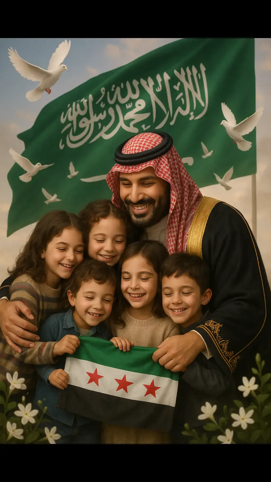 #رفع_العقوبات_عن_سوريا كل الشكر والحب لبلدي الثانية السعودية،،كل الحب والشكر للشعب السعودي الشقيق ،#الأمير_محمد_بن_سلمان  