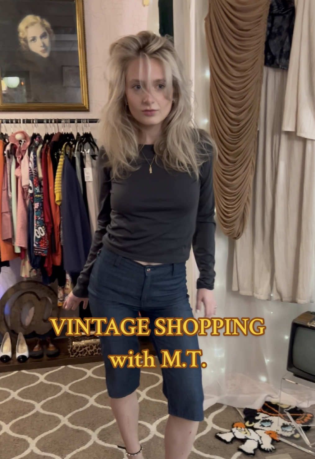 Adore my new LBD @Saved by Zero #vintage #tryonhaul #shopping #fashion #vintagefashion 