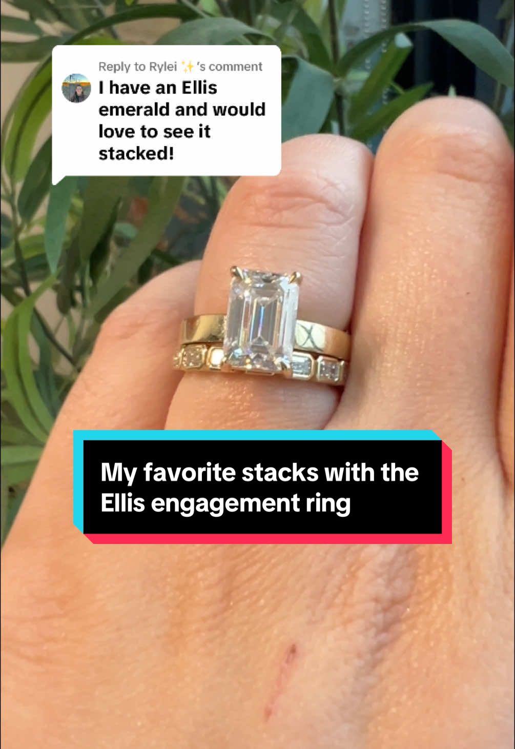 Replying to @Rylei ✨ #jewelrydesigner #engagementring #labgrowndiamonds #emeraldcut #engagementringinspo 