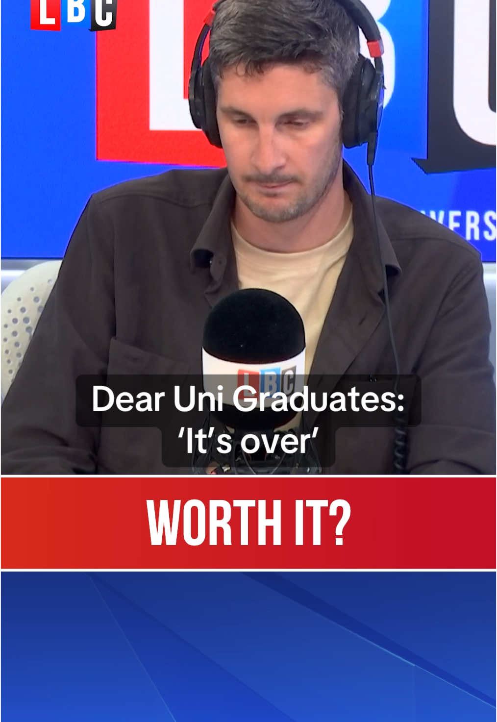 Tom Swarbrick has a message for university graduates. #tomswarbrick #university #unitedkingdom #ukpolitics #uknews #employment #genz #youngpeople #unemployment #neet #lbc 