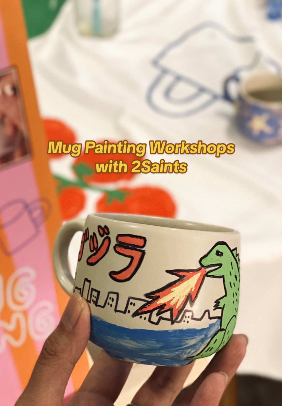 mencoba hal hal baru bersama temen-temen ku! btw ini mug painting workshop by @2saints !!! go give ‘em a follow for more info & workshops date! 🎨 #placestogo #PlacesToVisit #placestogojkt @Joy🧿 