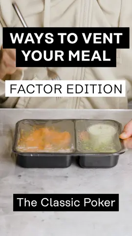 Classic poker, corner peeler, or something in between? Tell us your favorite way to heat and eat your Factor meal ⬇️ #FactorMeals #FueledByFactor #EatSmart #ReadyMade