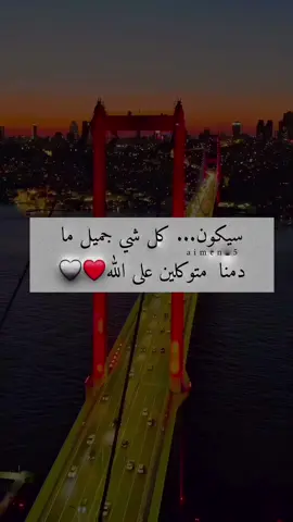 سيكون... كل شي جميل ما دمنا I متوكلين على الله❤🤍 #عبارات #معتزل🔒 