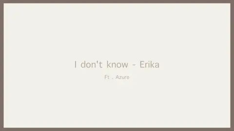 #AZURE — ; { I don't know - Erika #forsaken #azureforsaken #animationmeme 