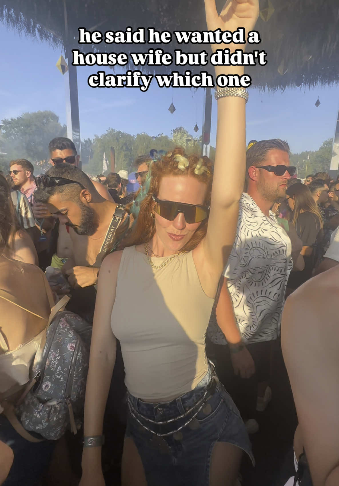 He said he wanted a house wife but didn’t clarify which one #housewife #festivalfashion 