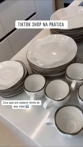 Um conjunto de jantar elegante! “Aparelho de Jantar 20 Peças Ryo Mare  Porcelana fina e resistente *Compre agora e dine com estilo!* #AparelhoDeJantar #RyoMare #PorcelanaFina #tiktokshopchegou #CompreAgora”
