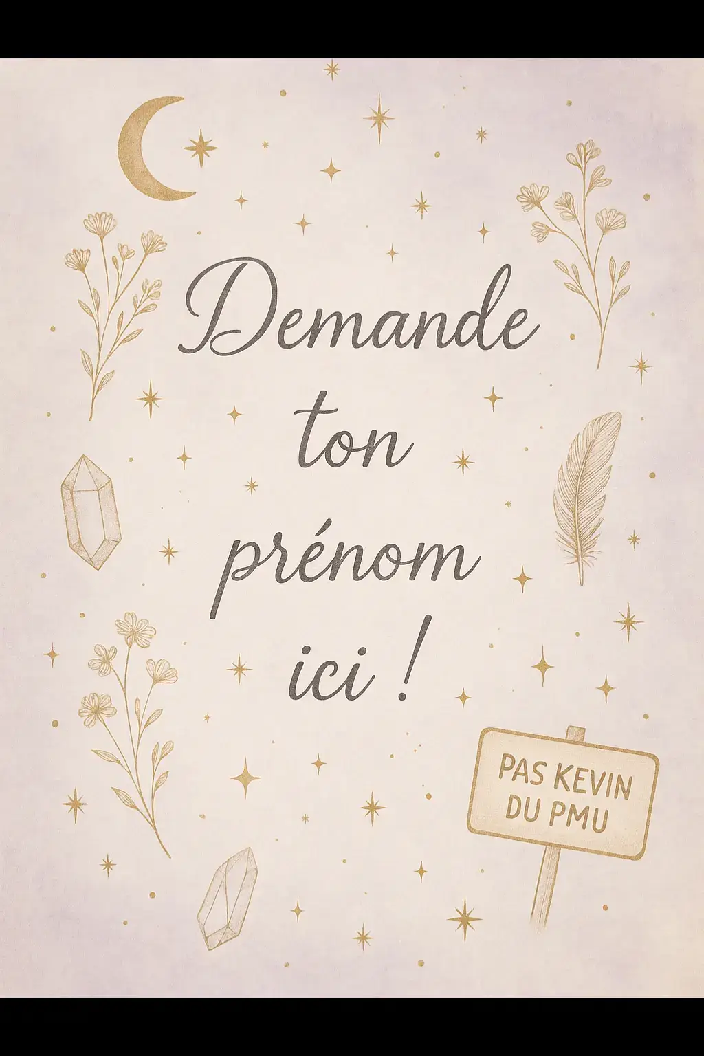 Tu cherches la signification d’un prénom ? C’est ici que ça se passe ! Note ton prénom (ou celui que tu veux découvrir) en commentaire sous cette publication. Mais avant ça, pense à bien vérifier qu’il n’a pas déjà été publié (j’ai fait plein de prénoms déjà !). Je fais tout ça avec le cœur, sans être rémunérée (et non, pas de vidéos d'une minute pour plaire à l'algorithme). C’est juste ma façon d’apporter un peu de lumière, un peu de magie… et beaucoup d’amour. Et oui, parfois on me dit “C’est marrant, moi je connais un Kevin qui est pas du tout comme ça”… Spoiler : c’est pas une analyse de Kevin du PMU, mais l’énergie symbolique du prénom (d’ailleurs, salut à tous les Kevin sympas). Alors merci à tous pour vos partages, vos abonnements, et vos commentaires bienveillants. Et pour m’aider à ne pas m’emmêler les chakras : toutes les demandes de prénoms sous ce post ! 😊❤️ #prénomsmagiques #significationprénom #prénomspirituel #énergieprénom #vibrationprénom #demandeprénom #intuitif #spiritualitéduprénom #prénomaveclâme #prénoménergétique #lecturedeprénom #connexionspirituelle #gratitude #partage #lumière #prénomsdumoment 