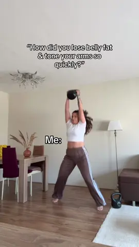 These combo moves🔥#transformation #fyp #kosebellyfat #kettlebellworkout #hometraining 