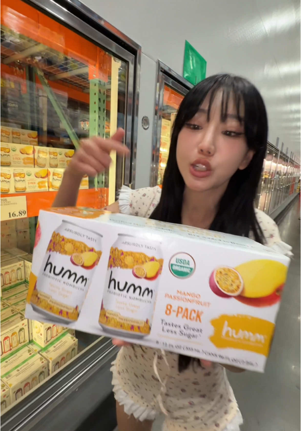 🚨🚨HUMM ORGANIC KOMBUCHA IS NOW AVAILABLE AT COSTCO🚨🚨 THAT’S RIGHT, BILLIONS OF PROBIOTICS IN A TASTY MANGO PASSIONFRUIT DRINK IS JUST A COSTCO TRIP AWAY- MADE WITH REAL FRUIT JUICE AND LESS SUGAR, ONLY $12.99 FOR THE EIGHT PACK! WHAT ARE YOU WAITING FOR HOS, GET YOUR BUTT TO COSTCO NOW!! EHHHHH @Humm Kombucha Shop #hummkombucha #hummpartner 