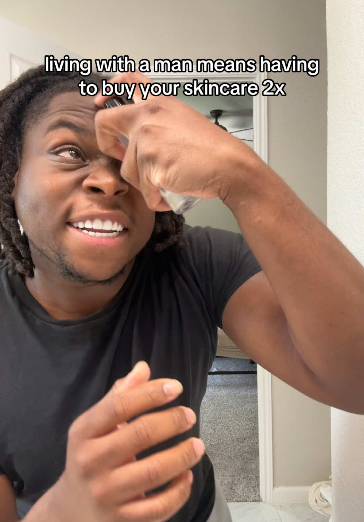 Why did he use so much🤦🏽‍♀️ #couples #funny 