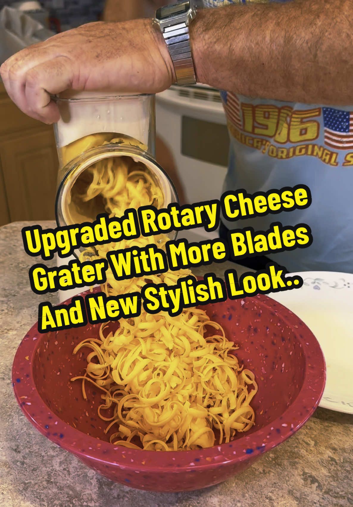 Rotary Cheese Grater Review.. Best cheese grater l've ever used.. #rotarygrater #kitchentools #kitchengadgets #review #fyp #cheesegrater #vegtableslicer #tiktokshopcreatorpicks #TikTokShopSummerTurnUp #TikTokShopMemorialDay #ttslevelup #truckintoby @SUSTEAS US @SUSTEAS #LiveOutlandish 
