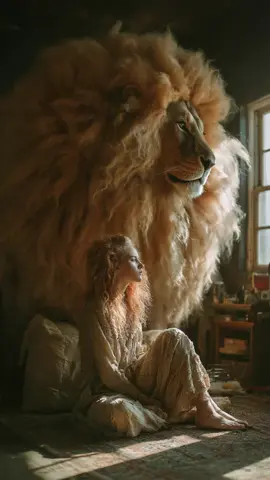 Beauty and the Beast Within #woman #strong #thebeast #lion #powerful #powerfulwomen #thebond #visualpoetry #silentpower #symbolic #aiartvideo #aiarts #tiktokart #unstoppable #friendship