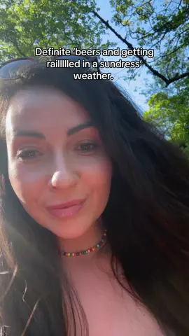 Bit nice out innit. ☀️ #beers #sun #sundress #fyp #foryoupage 