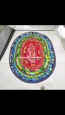 Washable & Durable Jelly Roll Rug www.Trimzz.Net #trimzz #jellyrollrug #handmaderug #jellyroll #rileyblake #moda #fabric #fabricrug
